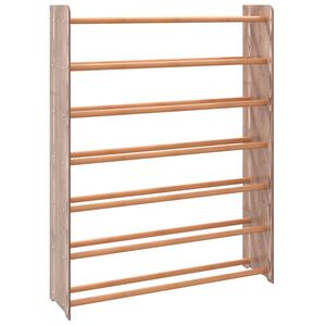 vidaXL Skohylla brun 90x24x117 cm konstruerat tr&auml;