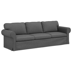 vidaXL Soffa M&ouml;rkgr&aring; 245 x 82 x 80 cm tyg
