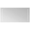 vidaXL LED Badrumsspegel Transparent 40 x 20 cm h&auml;rdat glas