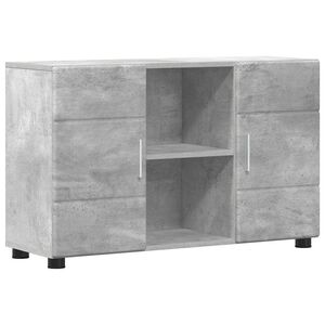 vidaXL Sideboard Betonggr&aring; 88,5 x 30,5 x 55,5 cm Konstruerat tr&auml;