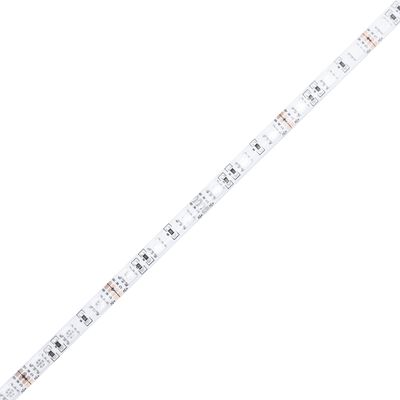 vidaXL Huvudgavel LED gräddvit 144x5x118/128 cm tyg