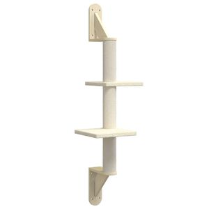 vidaXL V&auml;ggmonterat kl&ouml;str&auml;d med kl&ouml;spelare gr&auml;ddvit 108 cm