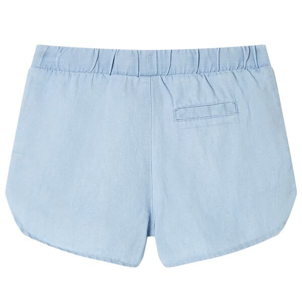 Barnshorts mjuk denimblå 128
