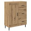 vidaXL Sideboard Artisan Ek 69,5 x 34 x 90 cm Konstruerat tr&auml; och j&auml;rn