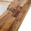 vidaXL Prydnadsspegel teak 60x60 cm kvadrat