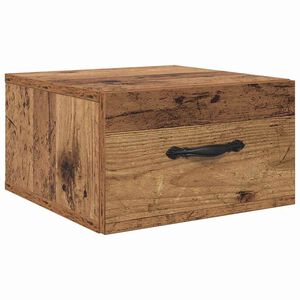 vidaXL Nattduksbord Gammalt tr&auml; 35 x 35 x 20 cm Konstruerat tr&auml;