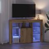 vidaXL H&ouml;rn LED TV-sk&aring;p Artisan Ek 100x40x68cm Konstruerat tr&auml;