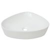 vidaXL Handfat triangul&auml;r keramik vit 50,5x41x12 cm