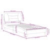 vidaXL Bed Frame without Mattress "Hvar" White and Black 90x200 cm Faux Leather