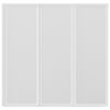 Duschvägg vikbar Vit 3-paneler 141x132 cm