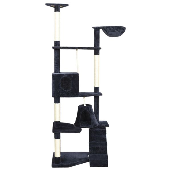 vidaXL Klösträd med sisalpelare blå 191 cm