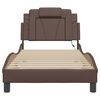 vidaXL Bed Frame "Viana" with LED without Mattress Brown 80x200 cm