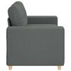 vidaXL Loveseat soffa m&ouml;rkgr&aring; 120 cm tyg