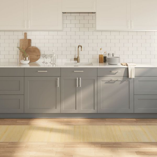 vidaXL Matta rektangul&auml;r ljus naturlig 60x300 cm bambu