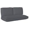vidaXL Kuddsats Oxford Tyg Antracit 120 x 60 x 52 cm