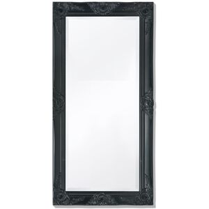 vidaXL V&auml;gglampa i barockstil 100x50 cm svart