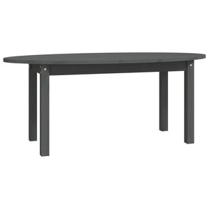 vidaXL Soffbord gr&aring; 110x55x45 cm massiv furu
