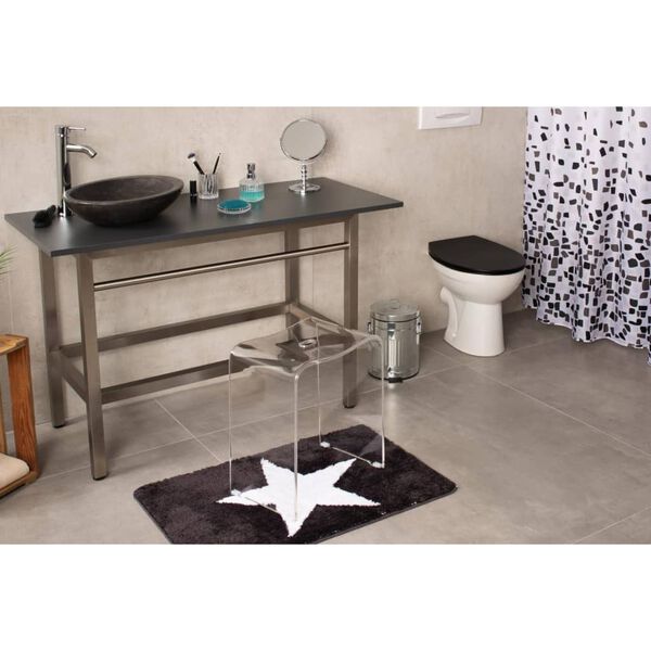 RIDDER Toalettsits Memphis med mjuk st&auml;ngning svart matt