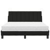 vidaXL Bed with Mattress "Hanko" Black 120x200 cm Fabric
