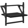 vidaXL Vägghyllset 6 pcs Svart Ek 100 x 25 x 30 cm Konstruerat trä