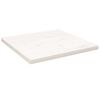 vidaXL Bordsskiva vit 40x40x2,5 cm massiv furu fyrkantig
