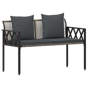 vidaXL Utomhusb&auml;nkar 2 -sitsig 116 x 56 x 75 cm konstrotting