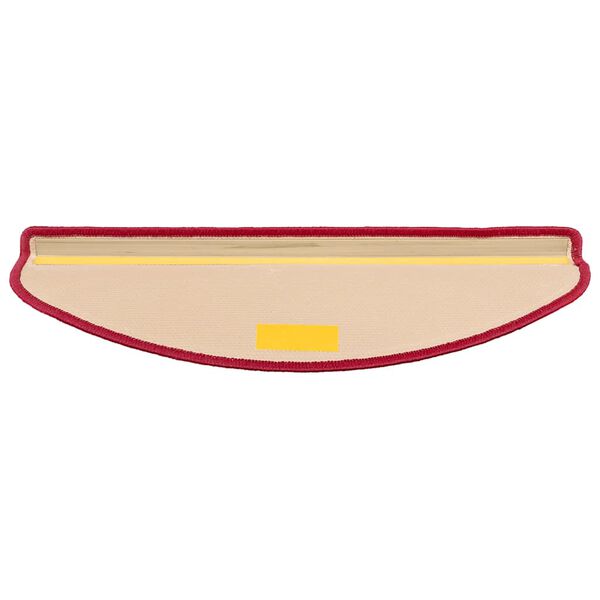 vidaXL Trappstegsmattor sj&auml;lvh&auml;ftande 5 st 65x21x4 cm r&ouml;d