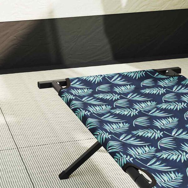 vidaXL F&auml;llbar Camping S&auml;ng Bladm&ouml;nster Oxford tyg