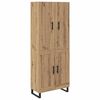 vidaXL Sk&aring;p 2 pcs Artisan Ek 69,5 x 34 x 180 cm