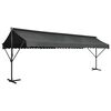 vidaXL Frist&aring;ende markis 600x300 cm antracit