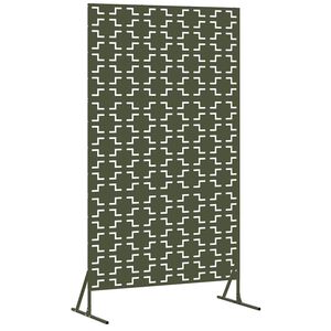 vidaXL Avsk&auml;rmningssk&auml;rm 100 x 50 x 180 cm St&aring;l Olivgr&ouml;n