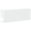 vidaXL V&auml;ggsk&aring;p 80x20x30 cm vit konstruerat tr&auml;