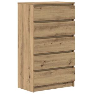 vidaXL Byr&aring; artisan ek 60x36x103 cm konstruerat tr&auml;