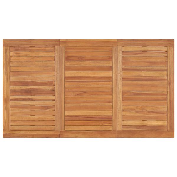 vidaXL Trädgårdsbord 140x80x77 cm massiv teak