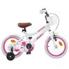 vidaXL Barncykel 16 Tum f&ouml;r 4-6 &aring;r gamla Vit