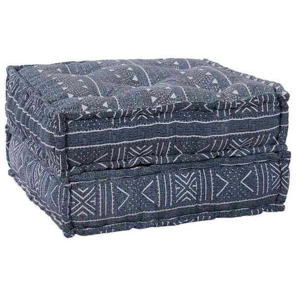 vidaXL Modulär soffa 2 pcs Indigo Tryck 140 x 70 x 36 cm tyg