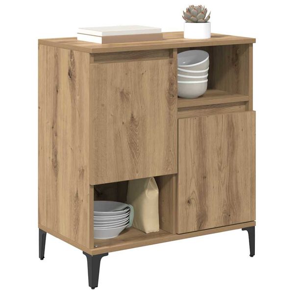 vidaXL Sideboard Artisan Ek 60 x 35 x 70 cm Konstruerat tr&auml;