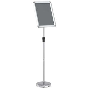 vidaXL M&auml;ssmontrar Silver 30 x 25 x 128 cm Aluminium