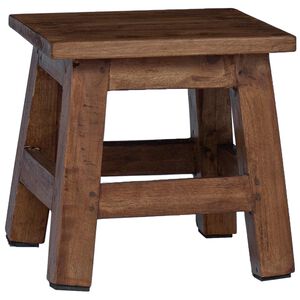 vidaXL Pall Naturf&auml;rg 26 x 26 x 26 cm Mahognytr&auml;