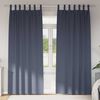 vidaXL M&ouml;rkl&auml;ggningsgardiner med Ringar 2 pcs Antracit 245 x 140 cm