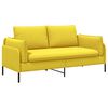 vidaXL 2-sits soffa Ljusgul 188 x 81 x 89 cm Tyg