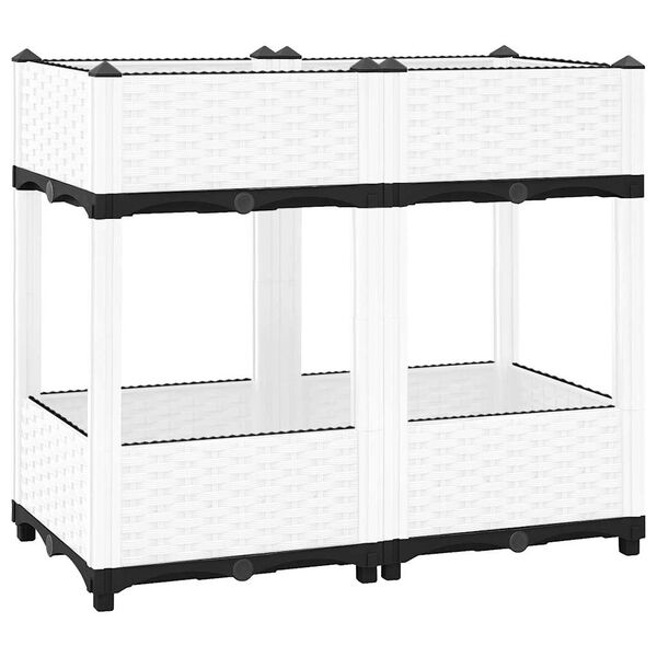 vidaXL Upph&ouml;jd odlingsl&aring;da 80x40x71 cm polypropen