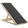 vidaXL Hundramp gr&aring; 100x40 cm massiv gran