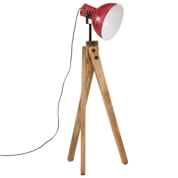 vidaXL Golvlampa 25 W n&ouml;tt r&ouml;d 45x45x120 cm E27