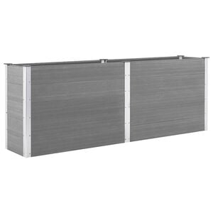 vidaXL Odlingsl&aring;da upph&ouml;jd 150x50x91 cm WPC gr&aring;