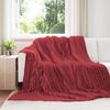 vidaXL Filtar 6 pcs Bordeaux R&ouml;d 270 x 240 cm Fleece
