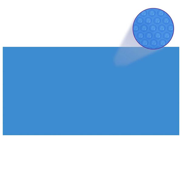 vidaXL Poolskydd blå 600x300 cm PE