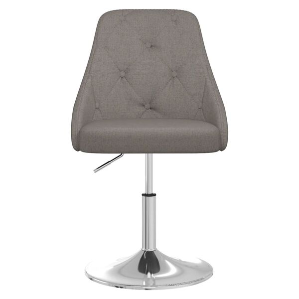 vidaXL Barstol mörkgrå tyg