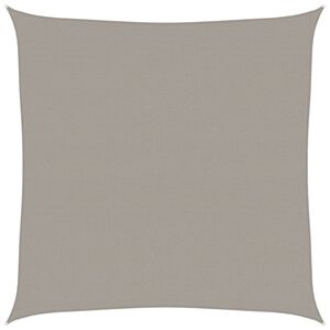 vidaXL Solsegel 160 g/m&sup2; fyrkantig ljusgr&aring; 7x7 m HDPE