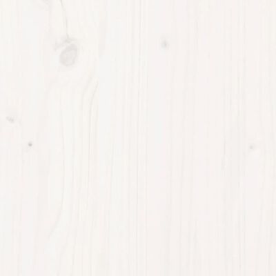 vidaXL Trädgårdssoffa utan armstöd vit 70x70x67 cm massiv furu